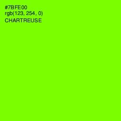 #7BFE00 - Chartreuse Color Image