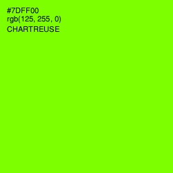 #7DFF00 - Chartreuse Color Image