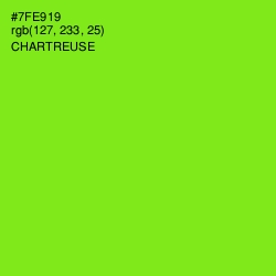 #7FE919 - Chartreuse Color Image