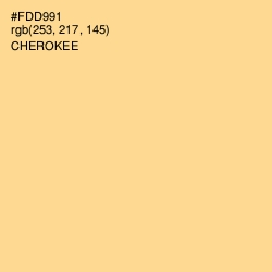 #FDD991 - Cherokee Color Image