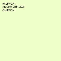 #F0FFCA - Chiffon Color Image