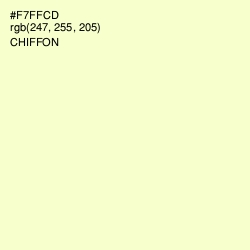 #F7FFCD - Chiffon Color Image