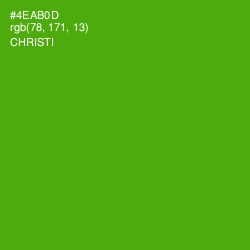 #4EAB0D - Christi Color Image