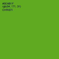 #5EAB1F - Christi Color Image