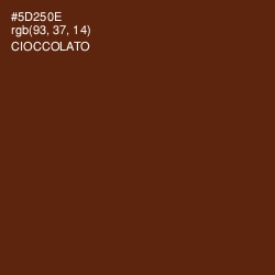 #5D250E - Cioccolato Color Image