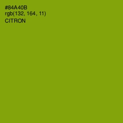 #84A40B - Citron Color Image