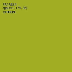 #A1AE24 - Citron Color Image