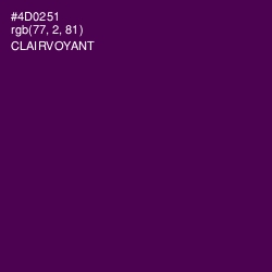#4D0251 - Clairvoyant Color Image