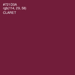 #721D3A - Claret Color Image