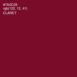 #7A0C29 - Claret Color Image
