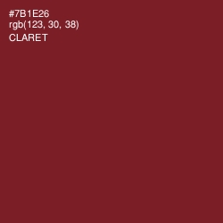 #7B1E26 - Claret Color Image