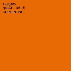 #E76A05 - Clementine Color Image