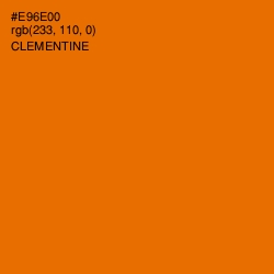 #E96E00 - Clementine Color Image