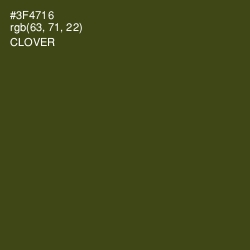 #3F4716 - Clover Color Image
