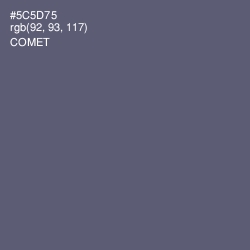 #5C5D75 - Comet Color Image