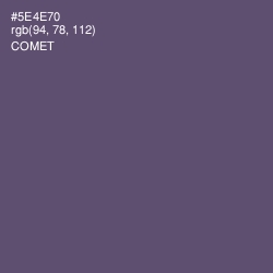 #5E4E70 - Comet Color Image