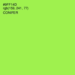 #9FF14D - Conifer Color Image