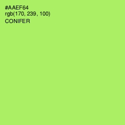 #AAEF64 - Conifer Color Image