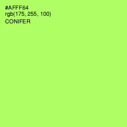 #AFFF64 - Conifer Color Image