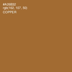 #A26B32 - Copper Color Image