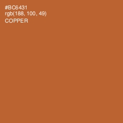 #BC6431 - Copper Color Image