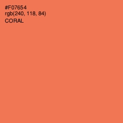 #F07654 - Coral Color Image