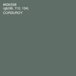#606E68 - Corduroy Color Image