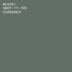 #616F67 - Corduroy Color Image