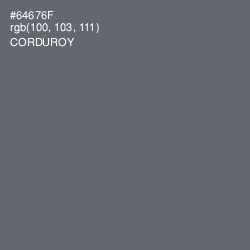 #64676F - Corduroy Color Image