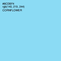 #8CDBF4 - Cornflower Color Image