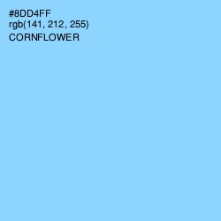 #8DD4FF - Cornflower Color Image