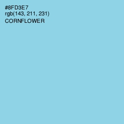 #8FD3E7 - Cornflower Color Image