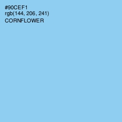 #90CEF1 - Cornflower Color Image