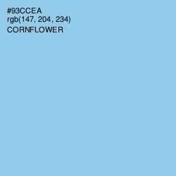 #93CCEA - Cornflower Color Image