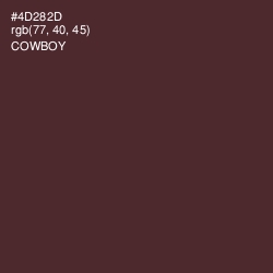 #4D282D - Cowboy Color Image