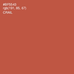 #BF5543 - Crail Color Image