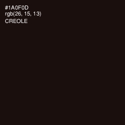 #1A0F0D - Creole Color Image