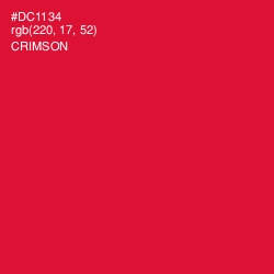 #DC1134 - Crimson Color Image