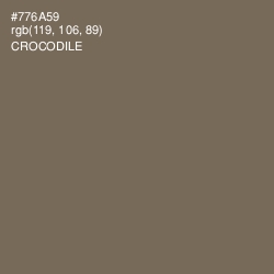 #776A59 - Crocodile Color Image