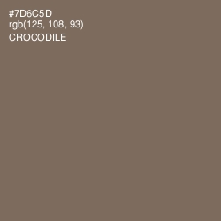 #7D6C5D - Crocodile Color Image