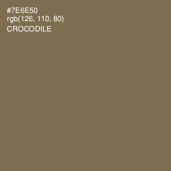 #7E6E50 - Crocodile Color Image