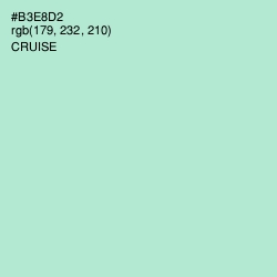 #B3E8D2 - Cruise Color Image