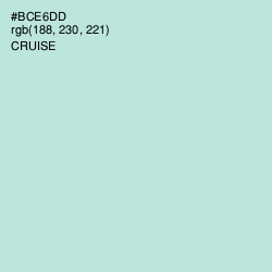 #BCE6DD - Cruise Color Image