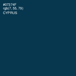 #07374F - Cyprus Color Image