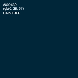 #002639 - Daintree Color Image