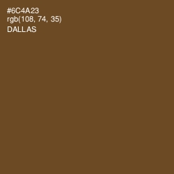 #6C4A23 - Dallas Color Image