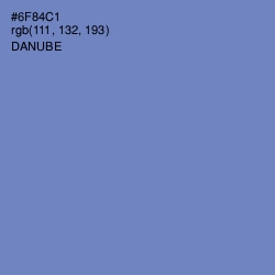 #6F84C1 - Danube Color Image