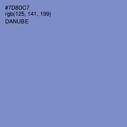 #7D8DC7 - Danube Color Image