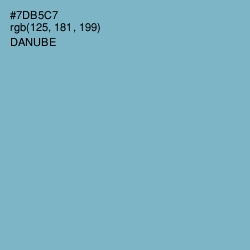 #7DB5C7 - Danube Color Image