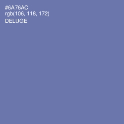 #6A76AC - Deluge Color Image